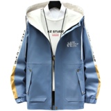 JK155-P55秋季青年薄款连帽外套百搭休闲拉链夹克，男装夹克，星座313B-2