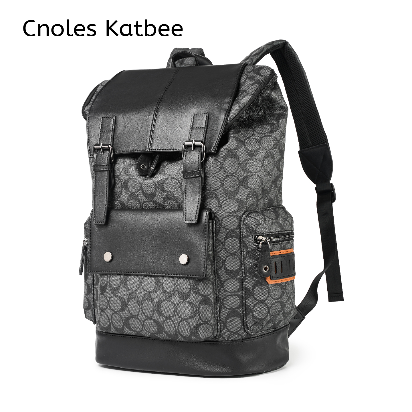 Cnoles Katbee双肩包商务电脑包通勤风背包复古风双肩街头欧美