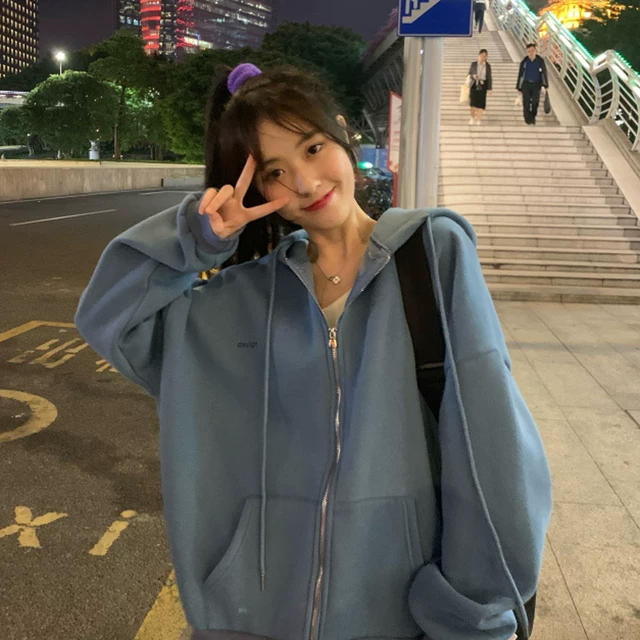 ЖЕНСКАЯ Толстовка-худи HARAJUKU KOREAN версия свободная oversize свитш