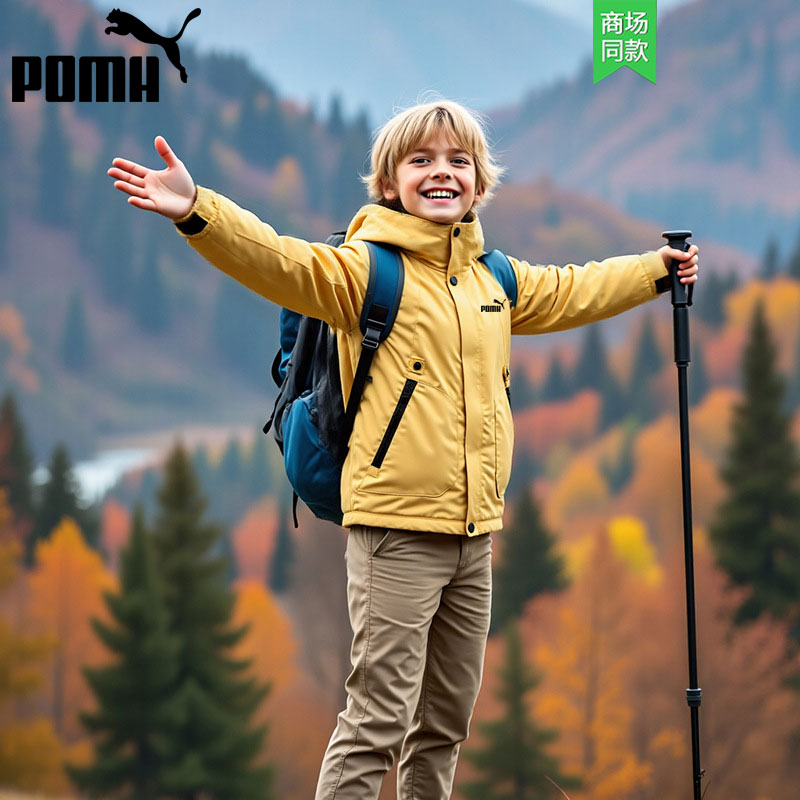 奥莱童装冲锋衣夹棉男女童冬装户外防寒服保暖羽绒棉衣中大童外套