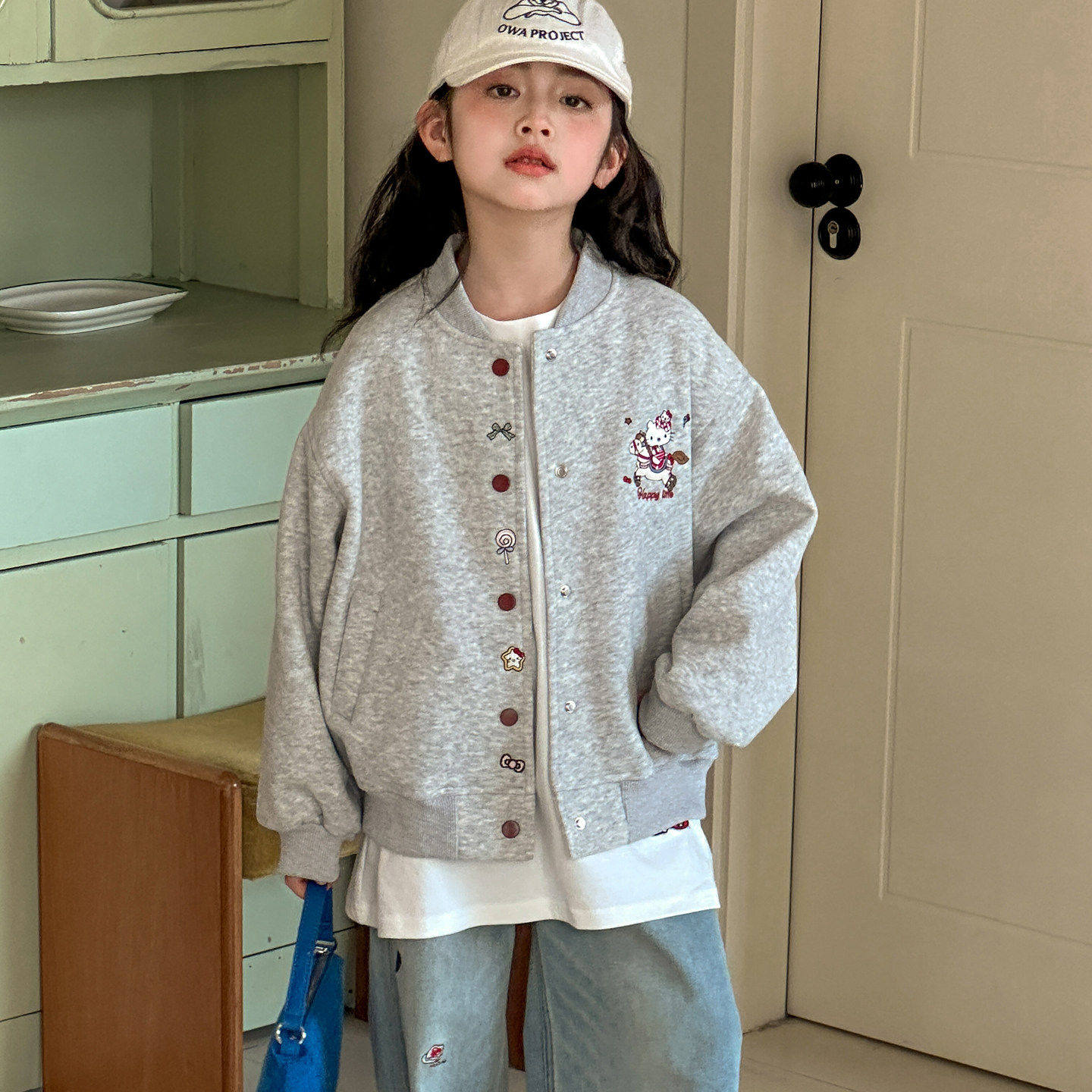 女童棒球服外套春秋款2026儿童春装超好看衣服女大童春季夹克上衣