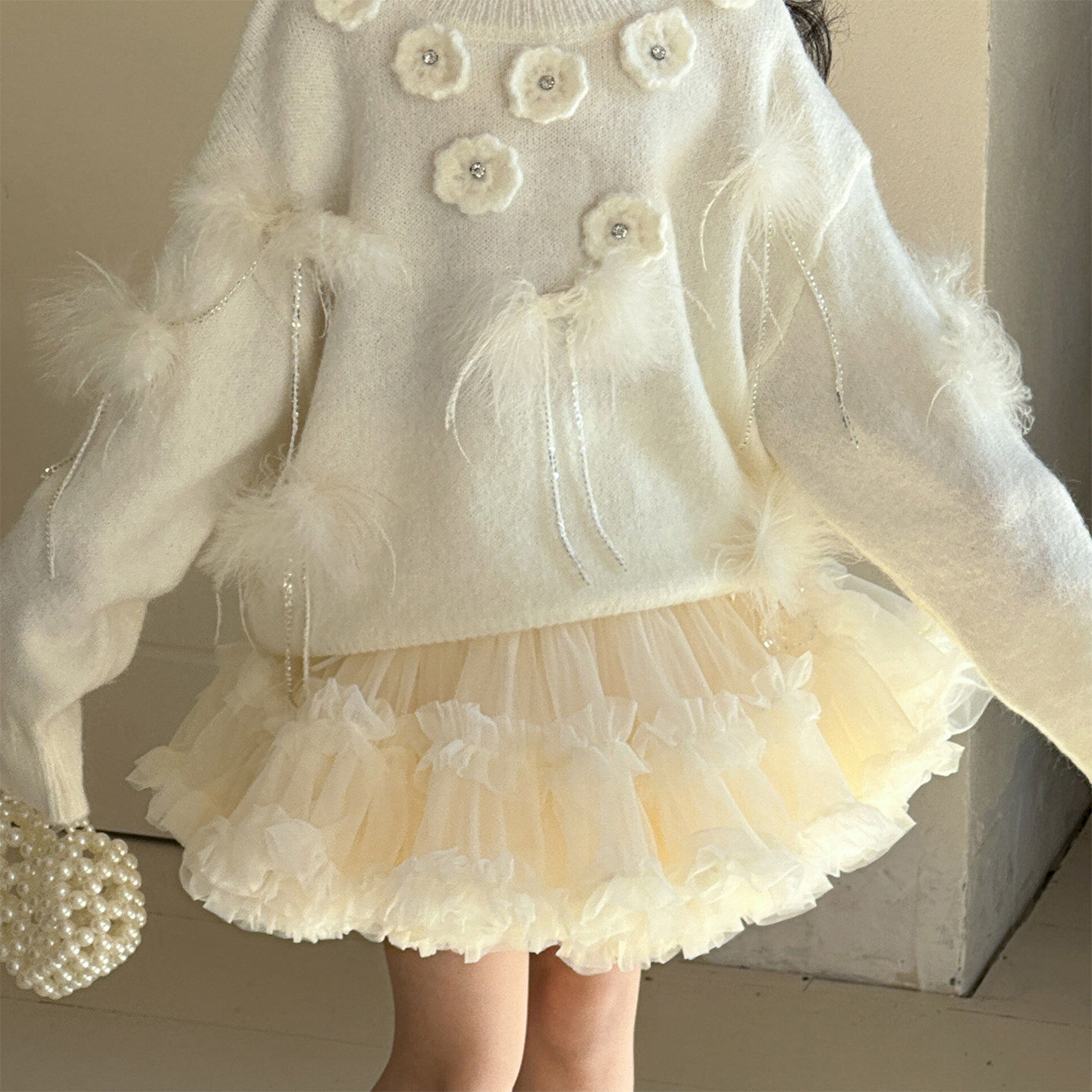 女童tutu裙白色半身裙2026冬季新款女大童新年穿搭儿童蓬蓬蛋糕裙,童装/婴儿装/亲子装,半身裙,淘宝优惠券,粉丝福利购,淘宝优惠卷