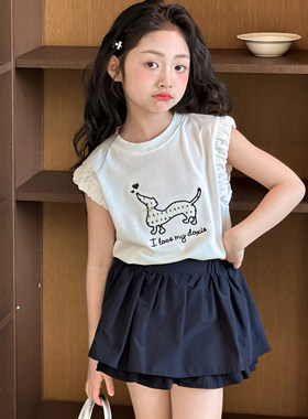 女童卡通短袖T恤夏装2026新款韩国童装初中生女孩夏季巨好看上衣
