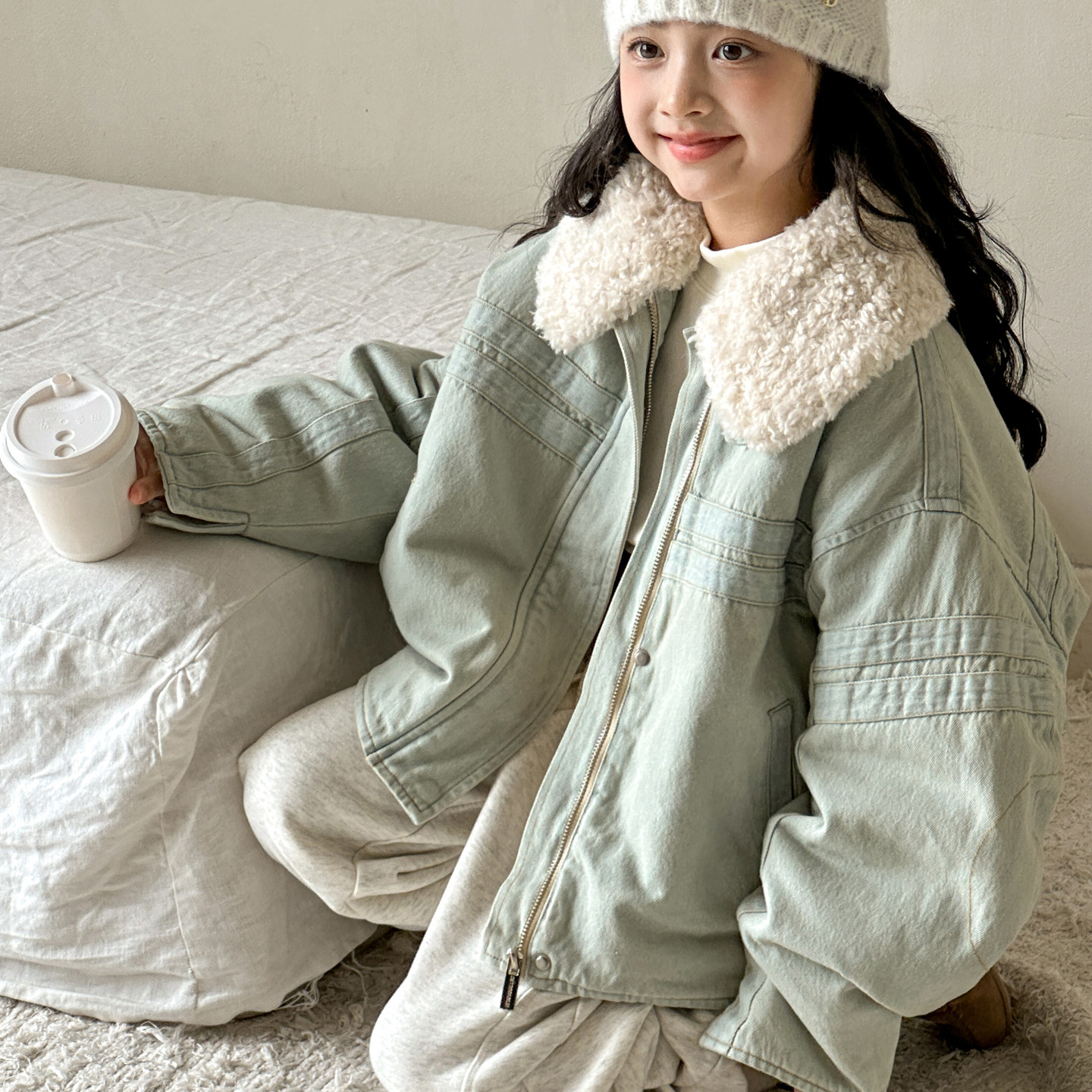 女童棉服秋冬装2026新款女大童休闲上衣儿童加厚保暖棉衣牛仔外套,童装/婴儿装/亲子装,棉袄/棉服,淘宝优惠券,粉丝福利购,淘宝优惠卷