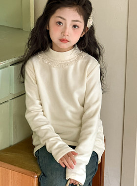 女童打底衫秋冬装2026新款儿童洋气长袖t恤女大童超好看内搭上衣
