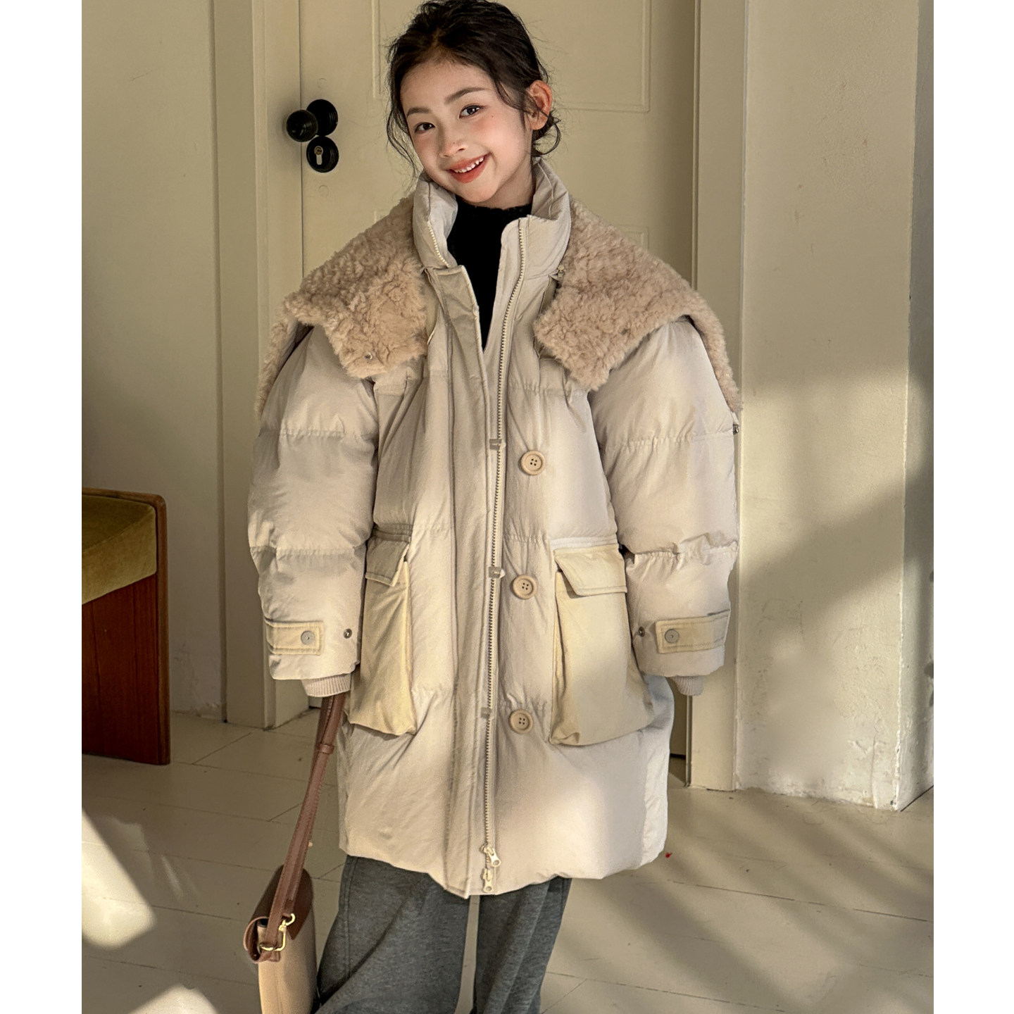 女童羽绒服2026冬季新款女大童冬装上衣加厚儿童保暖派克连帽外套,童装/婴儿装/亲子装,羽绒服,淘宝优惠券,粉丝福利购,淘宝优惠卷