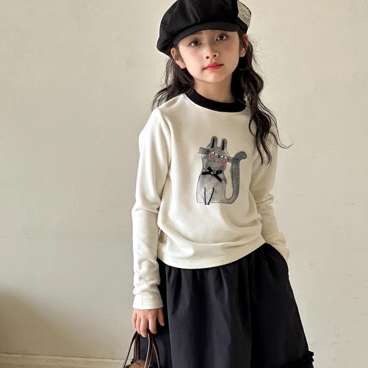 女童德绒打底衫2025秋冬新款女大童加厚保暖童装儿童磨毛内搭上衣