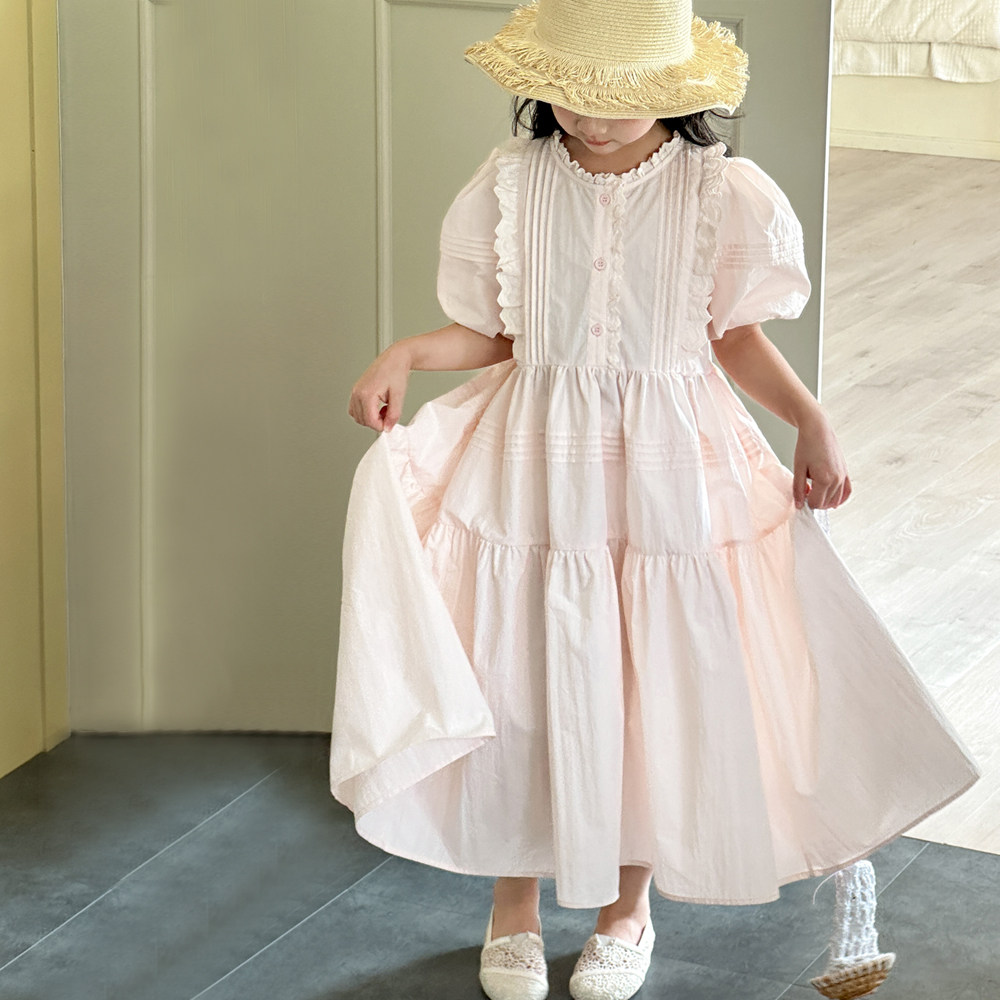 女童连衣裙2026新款夏季女大童千金风格女孩超好看裙子儿童公主裙