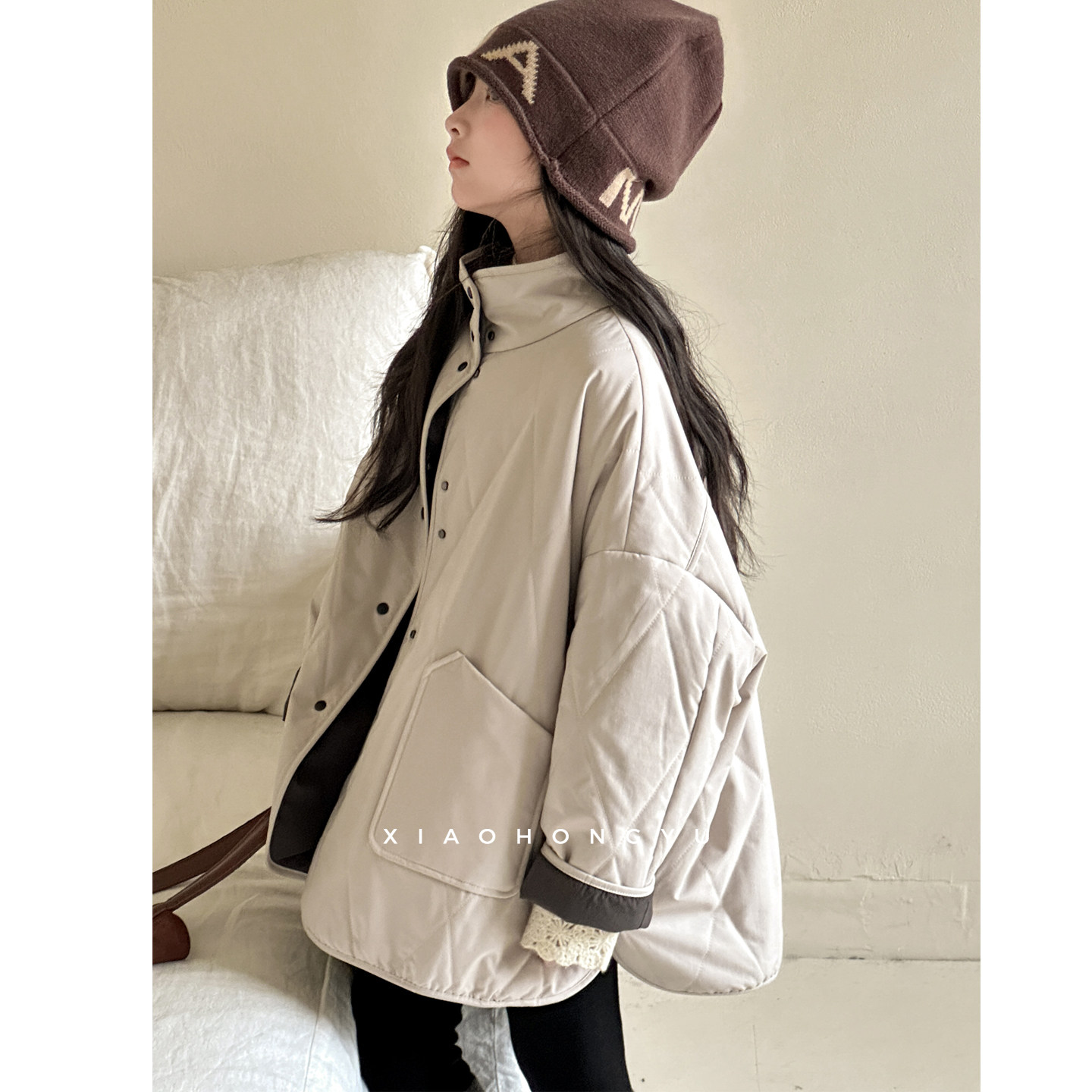 小红鱼女大童立领棉服外套秋冬款女童装冬季加厚棉服儿童冬装棉衣