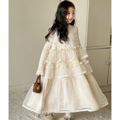 女童连衣裙春秋款 2026新款 女大童小香风纱裙气质礼服儿童背心裙子