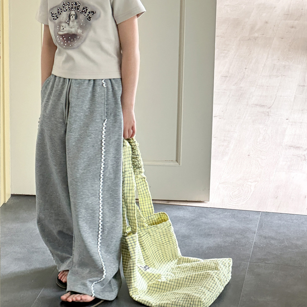 女童裤子夏薄款2026新款儿童女孩运动裤夏季洋气宽松女大童阔腿裤,童装/婴儿装/亲子装,裤子,淘宝优惠券,粉丝福利购,淘宝优惠卷