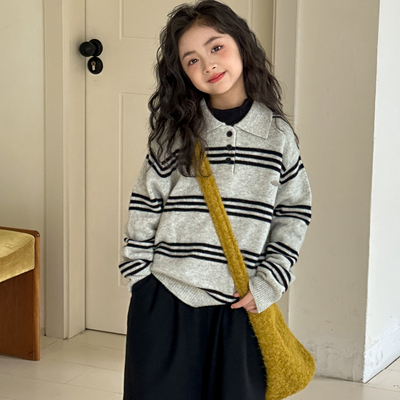 女童毛衣针织衫2025秋装新款