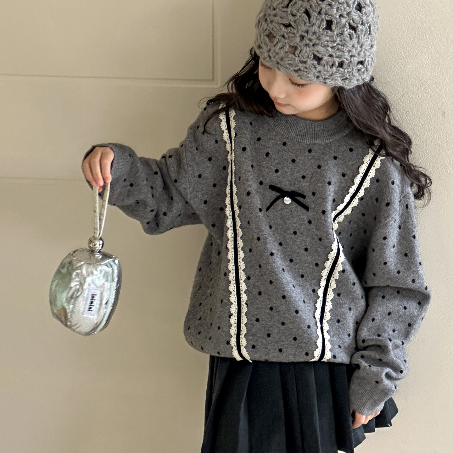 女童毛衣2025秋冬新款女大童超好看套头上衣洋气儿童初中生针织衫