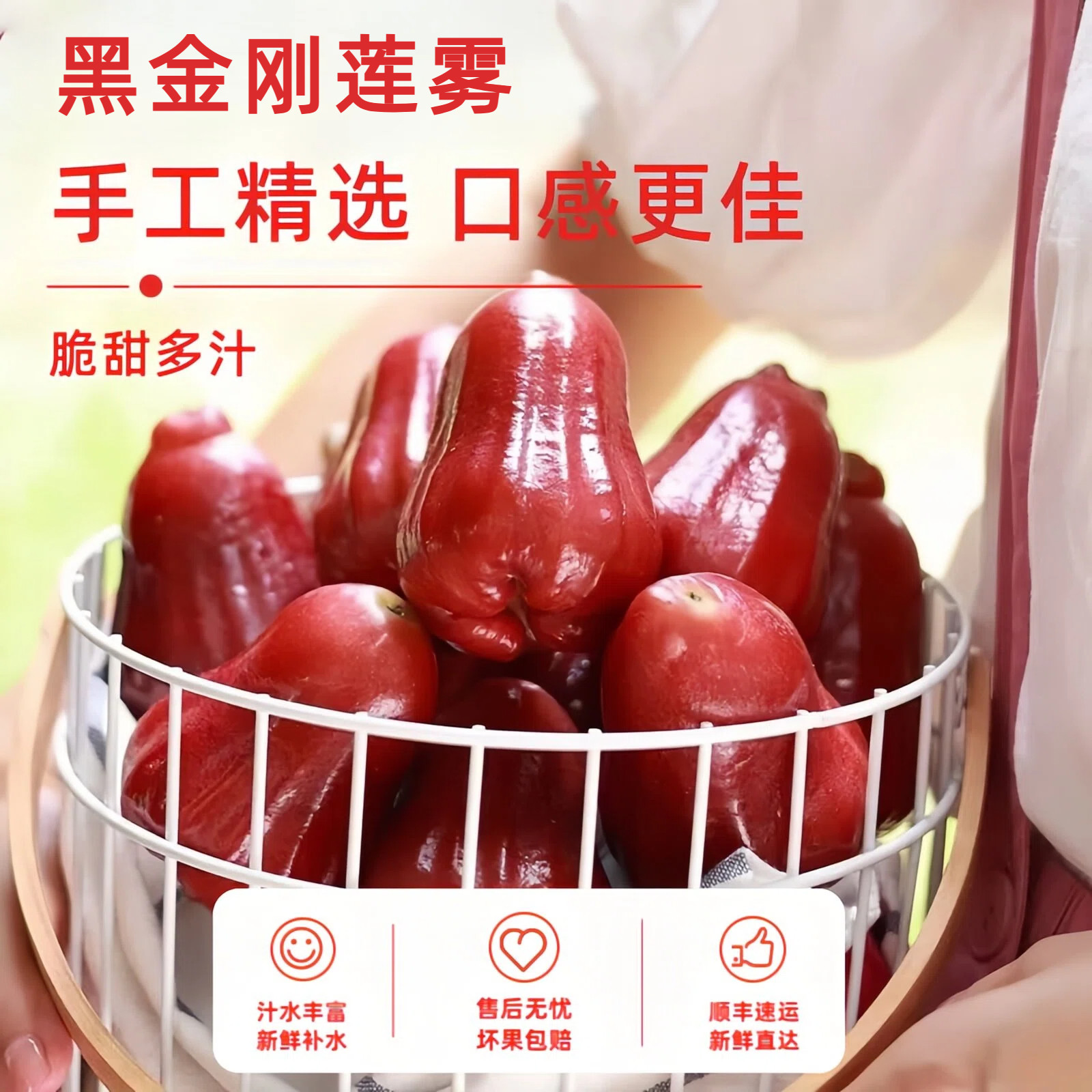 顺丰黑金刚莲雾泰国越南莲雾果热带水果新鲜当季脆甜孕妇水果