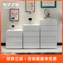 烤漆三斗柜五斗柜组合简约现代大容量储物柜卧室床头柜收纳柜