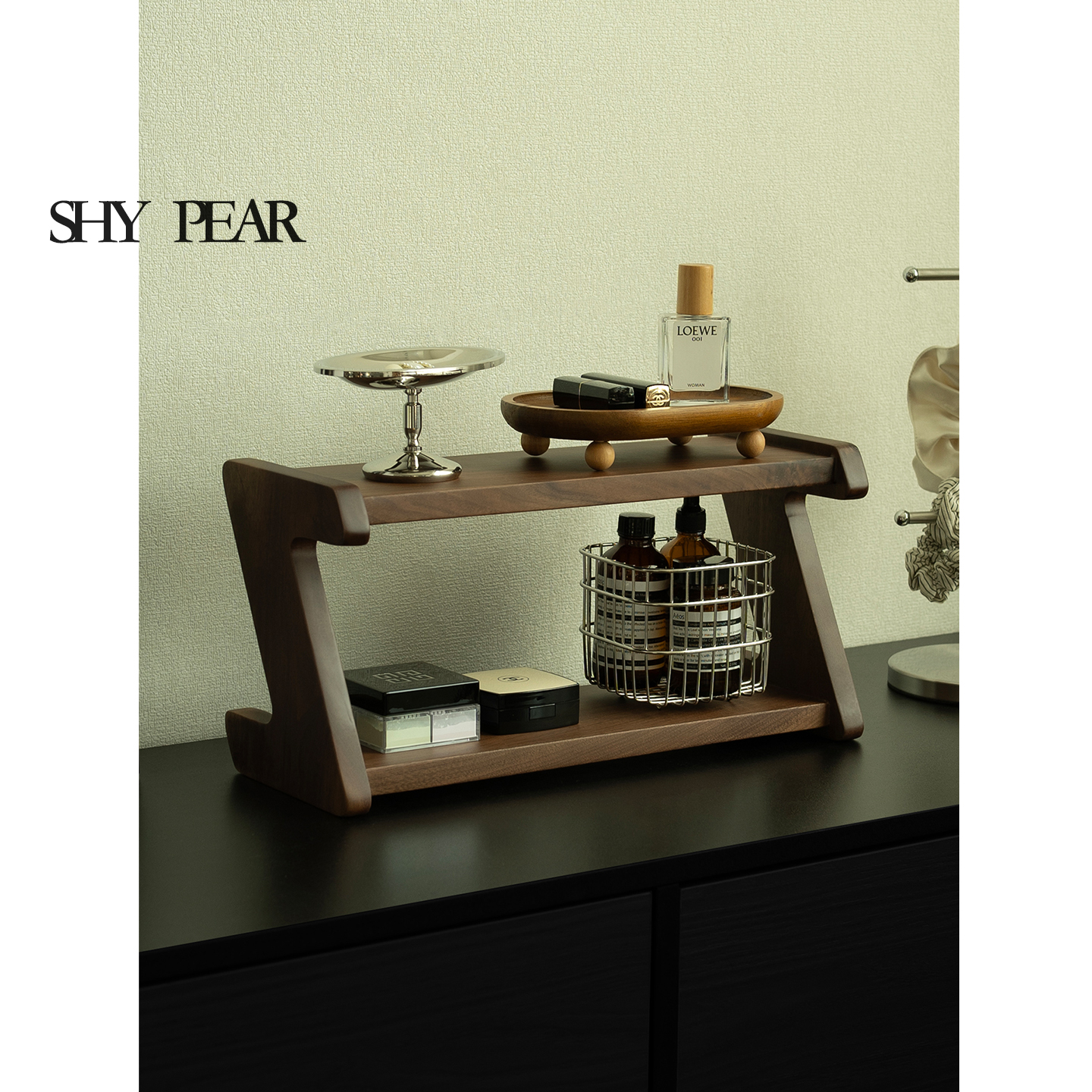 化妆品收纳架桌面双层置物架
