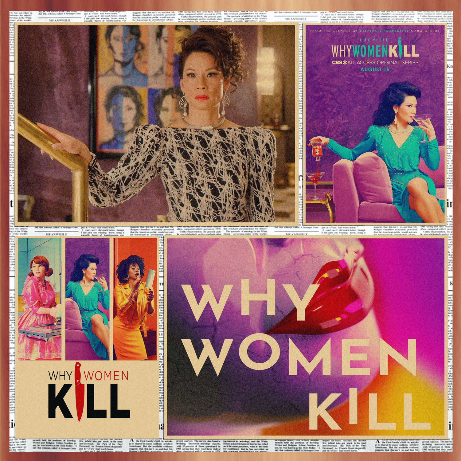 致命女人why women kill海报美剧复古牛皮纸酒吧咖啡厅装饰画149