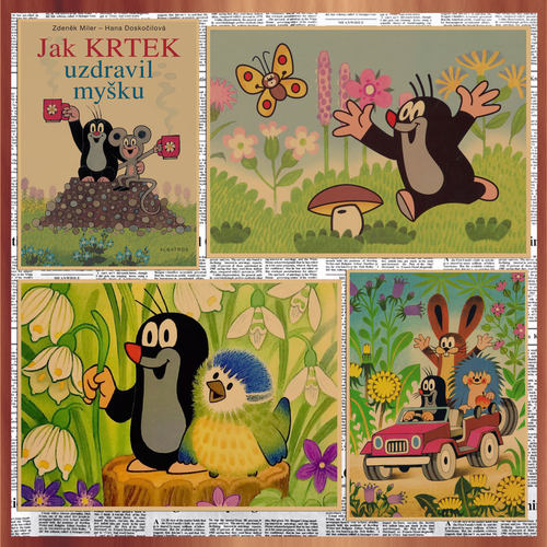 动漫海报卡通复古牛皮纸装饰画