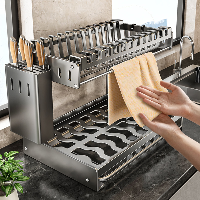 厨房碗架沥水架不锈钢置物架碗碟碗盘收纳架家用多功能碗筷收纳盒,厨房/烹饪用具,碗架,淘宝优惠券,粉丝福利购,淘宝优惠卷