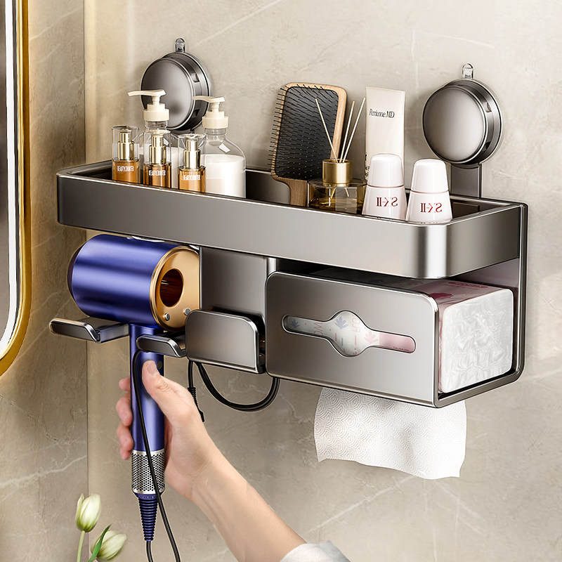 吸盘吹风机置物架免打孔壁挂式电吹风挂架风筒支架浴室收纳架神器,家庭/个人清洁工具,吹风机置物架,淘宝优惠券,粉丝福利购,淘宝优惠卷