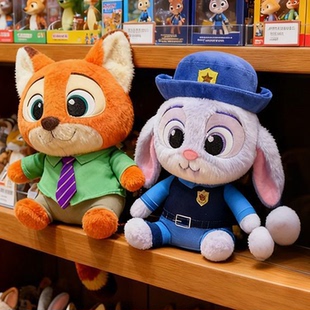 疯狂动物城周边兔子警官朱迪玩偶狐尼克狐狸公仔毛绒玩具儿童娃娃