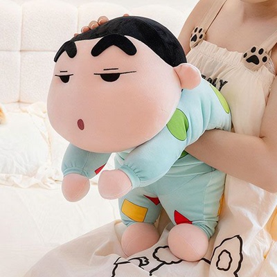 超大蜡笔小新毛绒抱枕公仔送男孩
