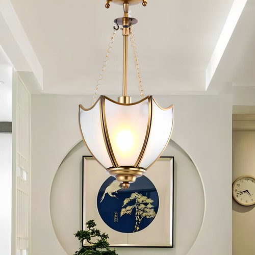 欧式风门厅入户小吊灯