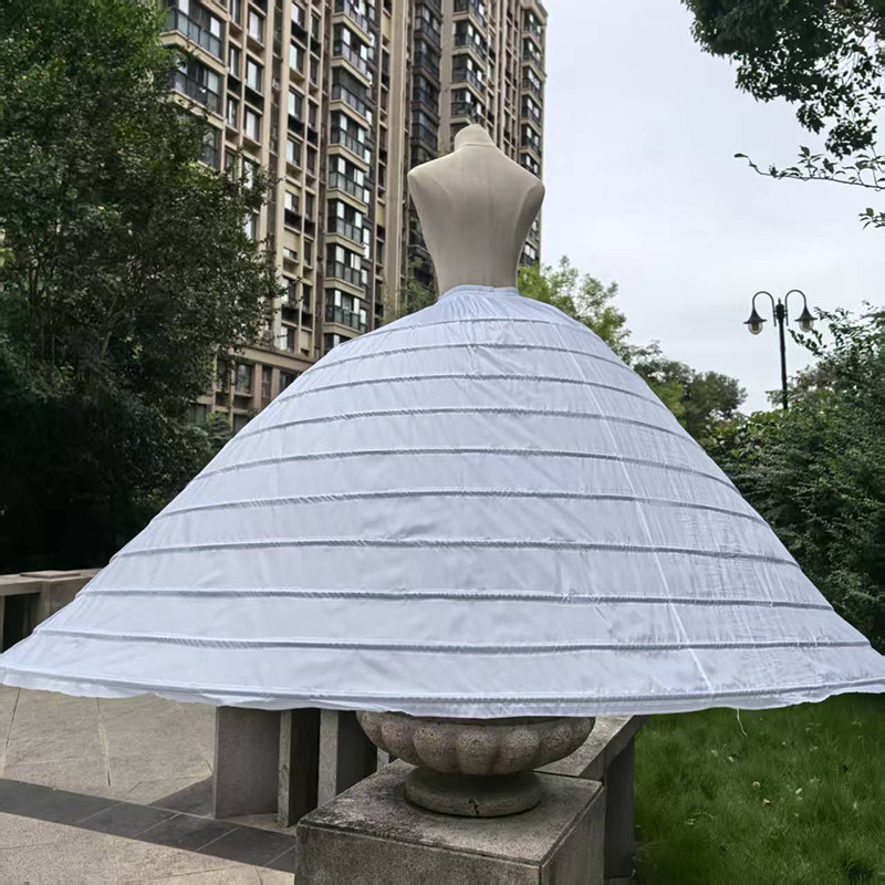 巨无霸新娘婚纱裙撑10钢圈加大蓬可调节长款演出花嫁礼服内搭裙撑