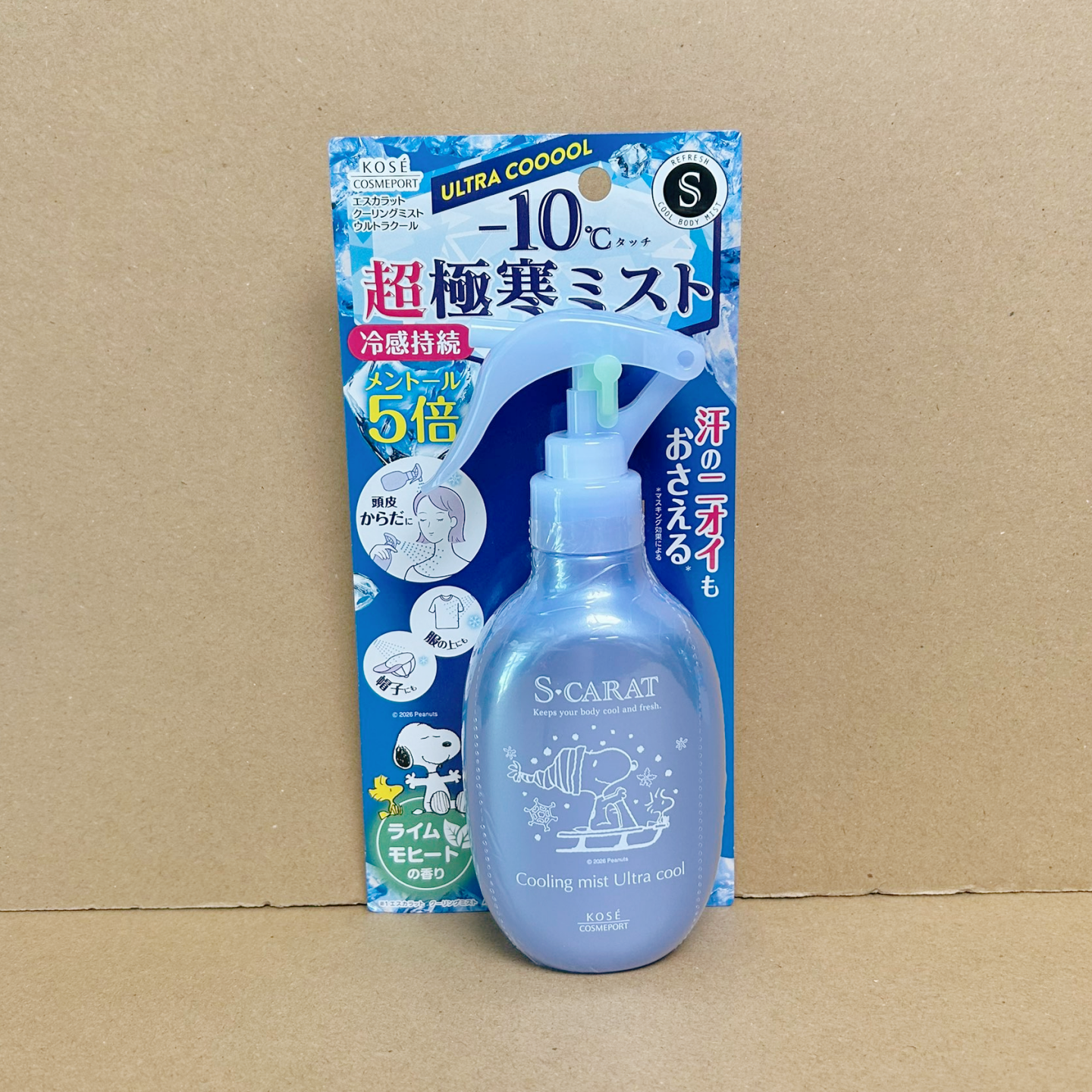 日本高丝全身头降温冷感喷雾-10度薄荷爽快冰凉超冷军训户外止汗