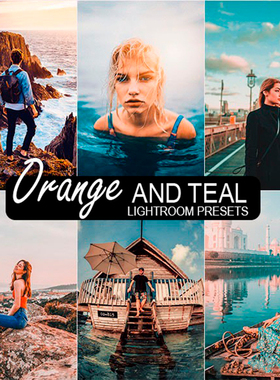 INS流行 橙.蓝绿色调旅拍人像LR/ACR预设+手机Lr滤镜S32