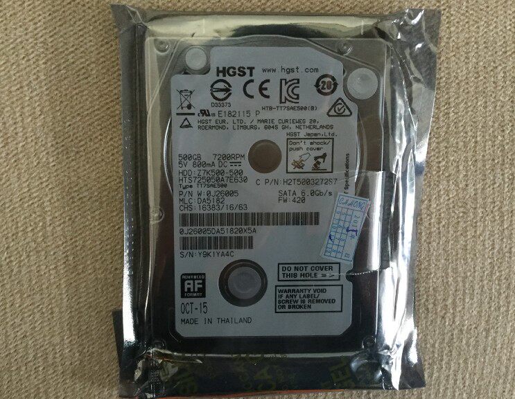 日立SATA串口500g笔记本电脑硬盘