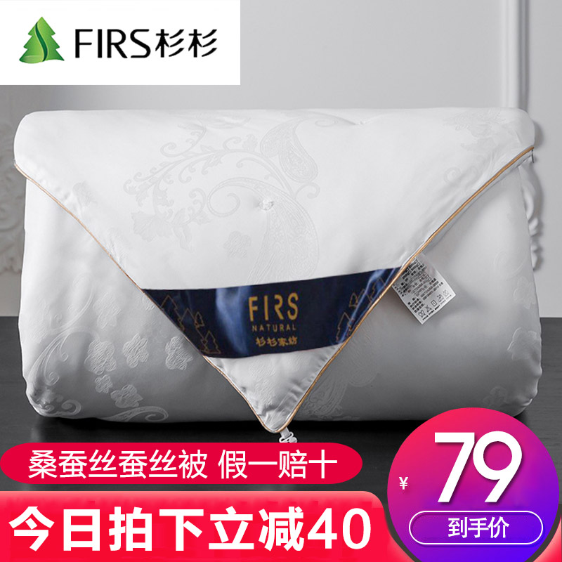 蚕丝被100桑蚕丝夏凉被空调被冬被单双人被芯春秋被四季通用被子