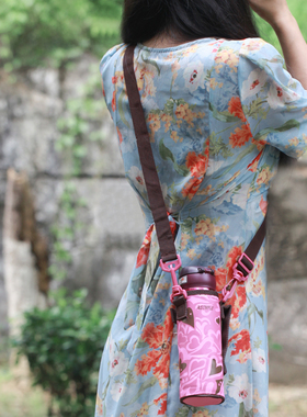 通用杯套儿童斜挎可爱膳魔师保温杯套保护套JNL500ml水壶套杯袋子