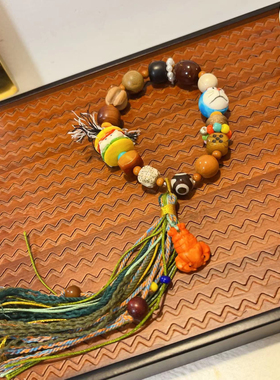 汉堡猪鹿角多宝手链 搭配崖柏山楂籽 沉香 龙虾哆啦A梦