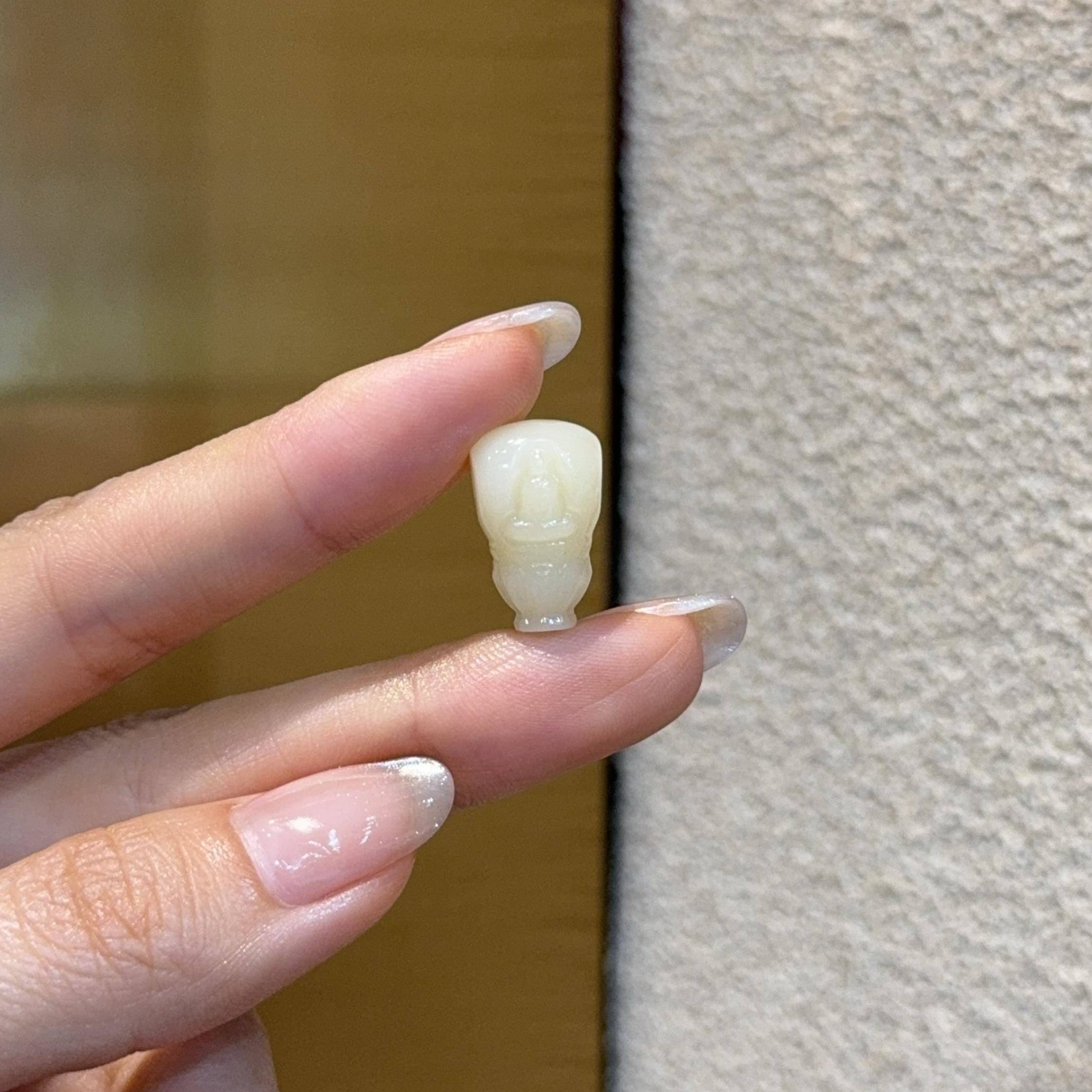 驼骨无相佛三通diy配件手工编绳手链串珠项链挂件文玩手串配饰品