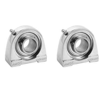 AMGT不锈钢外球面带座轴承SUCPA201 SUCPA202 SUCPA203 SUCPA204