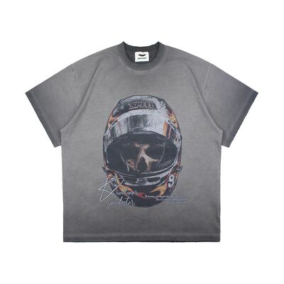 100%韩国正品vampire weekend 男女同款纯棉宽松头盔重磅短袖T恤