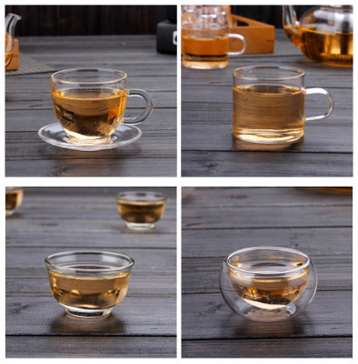 玻璃杯双层隔热品茗功夫茶具