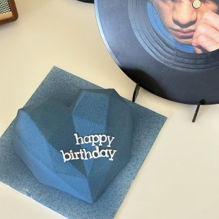 钻石之心礼物纪念日蛋糕法式甜点慕斯生日蛋糕广州佛山重庆送