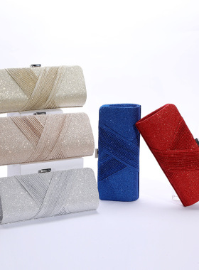 New Clutches Womens Purse Evening Party Bags Gold Handbag