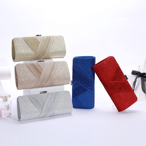 New Clutches Womens Purse Evening Party Bags Gold Handbag