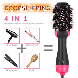 4 in 1 Straightener Curling Hair Dryer Volumizer Salon Home