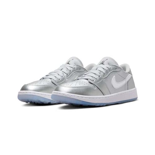 Air Jordan 1 Low Golf AJ1高尔夫液态银色复古篮球鞋 FD6848-001