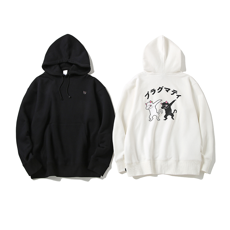 Obscure | PRAGMATY Skr Cat Print Hoodie 猫帽衫 435109