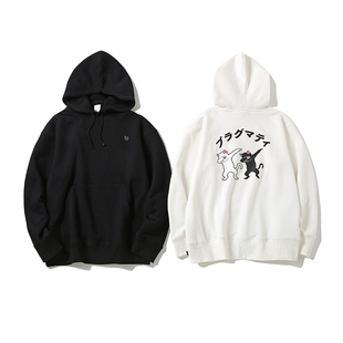 Obscure | PRAGMATY Skr Cat Print Hoodie 猫帽衫 435109