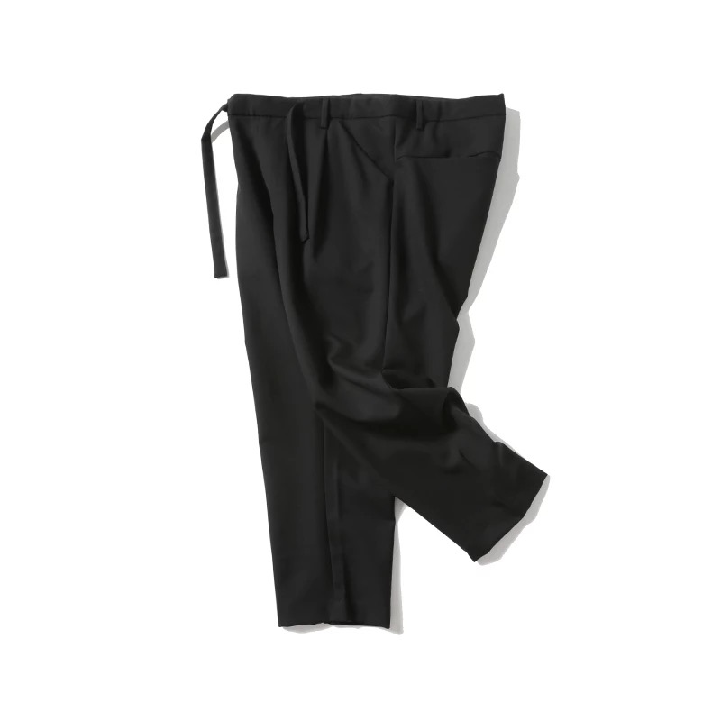 pragmaty羊毛宽松九分裤