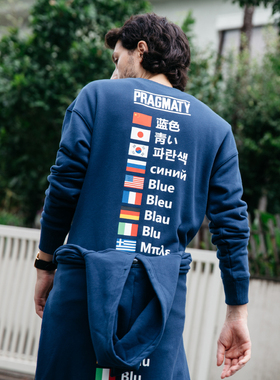 Obscure | Pragmaty BLUE 刺绣卫衣 335103