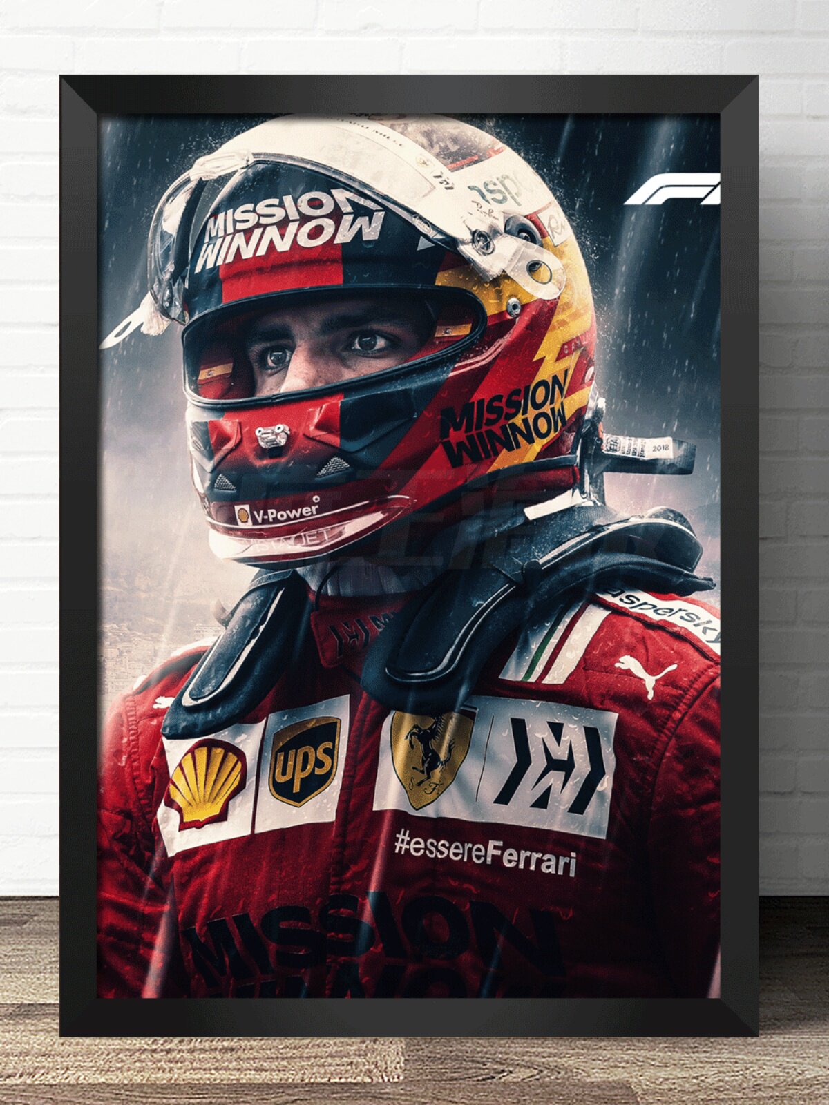 F1 장식 그림 드라이버 포스터 연구 스티커 VETTEL RAIKKONEN 버튼 SCHUMACHER 스티커 스튜디오 교수형 그림