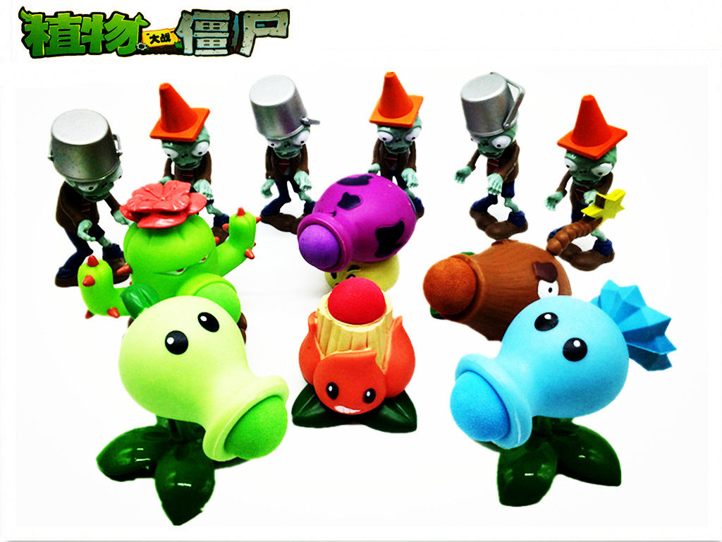 正版授权植物大战僵尸2寒冰豌豆炮椰子炮可发射公仔玩偶儿童玩具