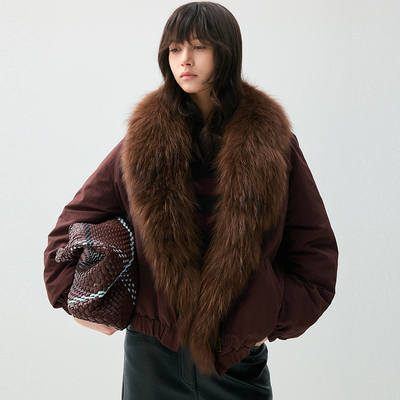 VIVIDINI 冬季百搭女士羽绒服派克